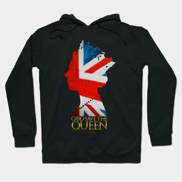 God save the Queen Hoodie by Arend Studios